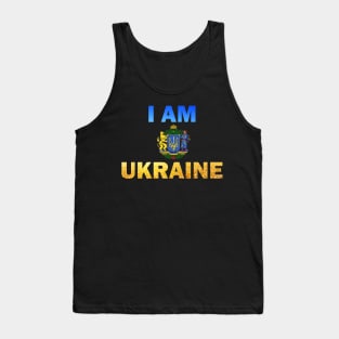 I Am Ukraine Slogan Tank Top